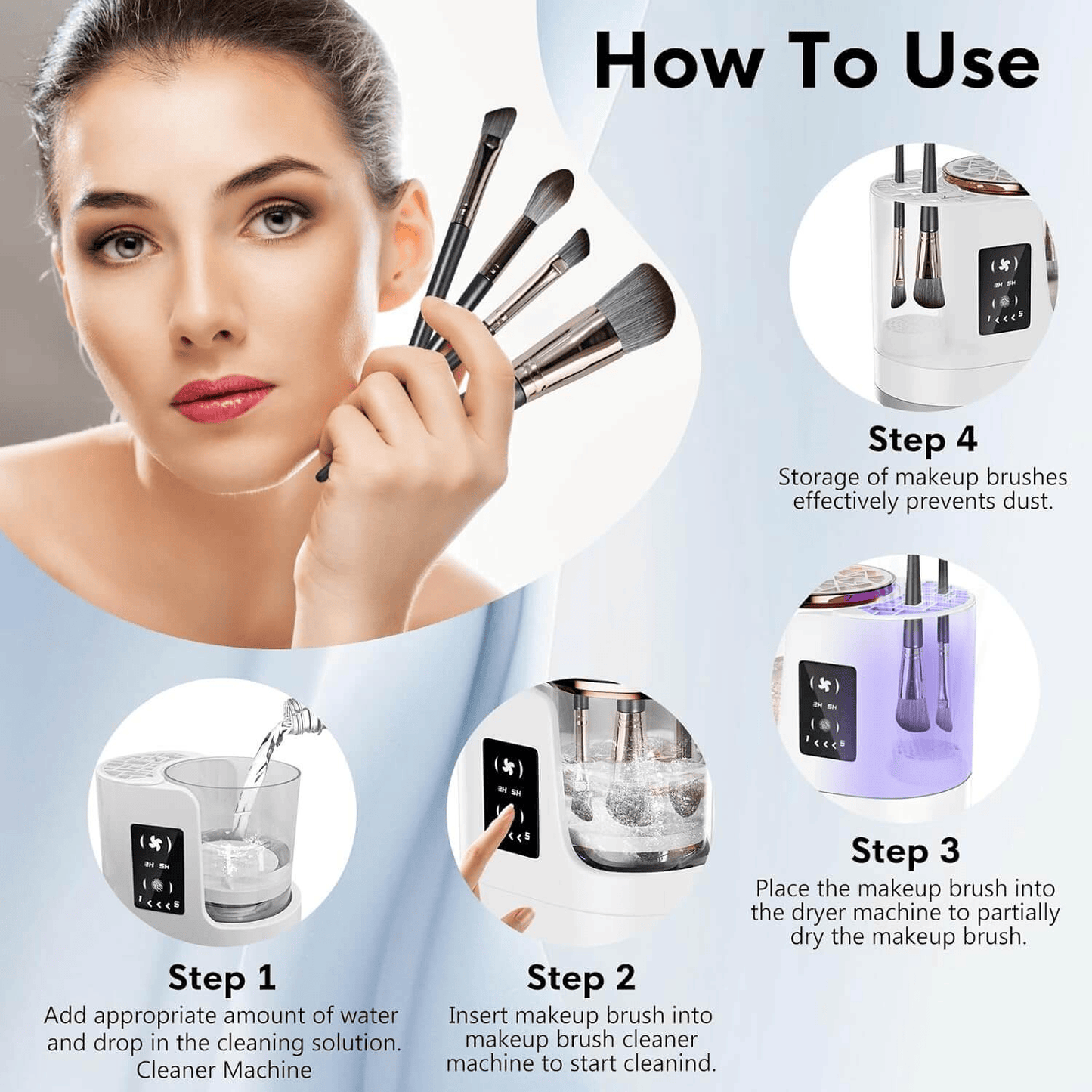 Liora™ ProClean Makeup Brush Cleaner